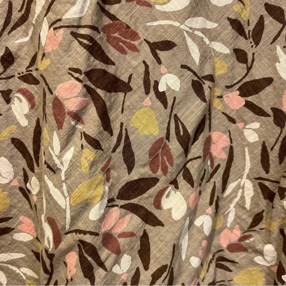 J. Jill Floral Patterned Earthy tones Cotton A line Skirt size medium - Picture 2 of 9